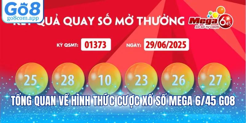 Tổng quan về hình thức cược xổ số Mega 6/45 GO8